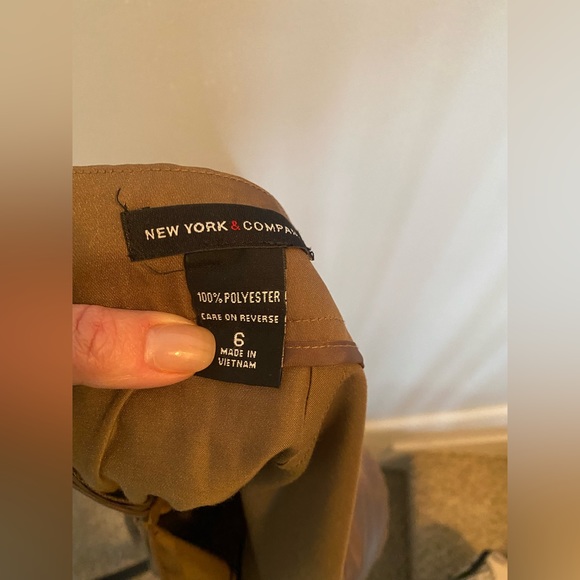 Brown dress skirt, sz 6 - Picture 3 of 4